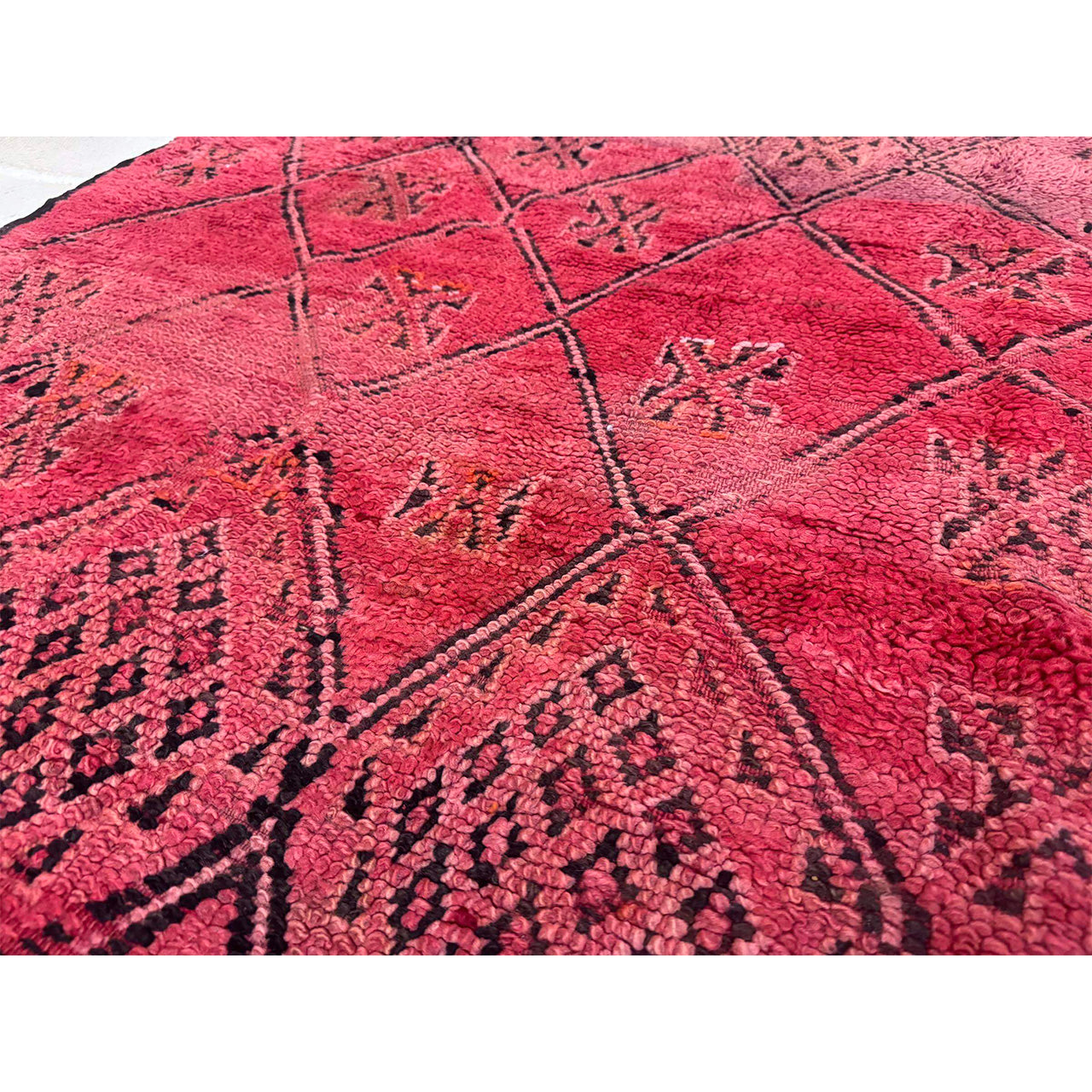 Vintage Red Moroccan Rug