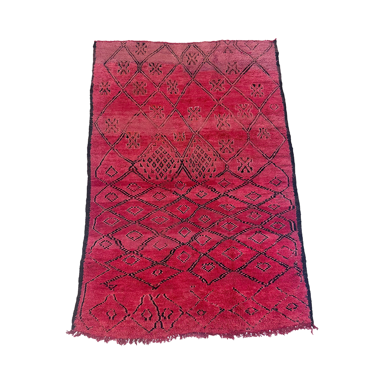 Vintage Red Moroccan Rug