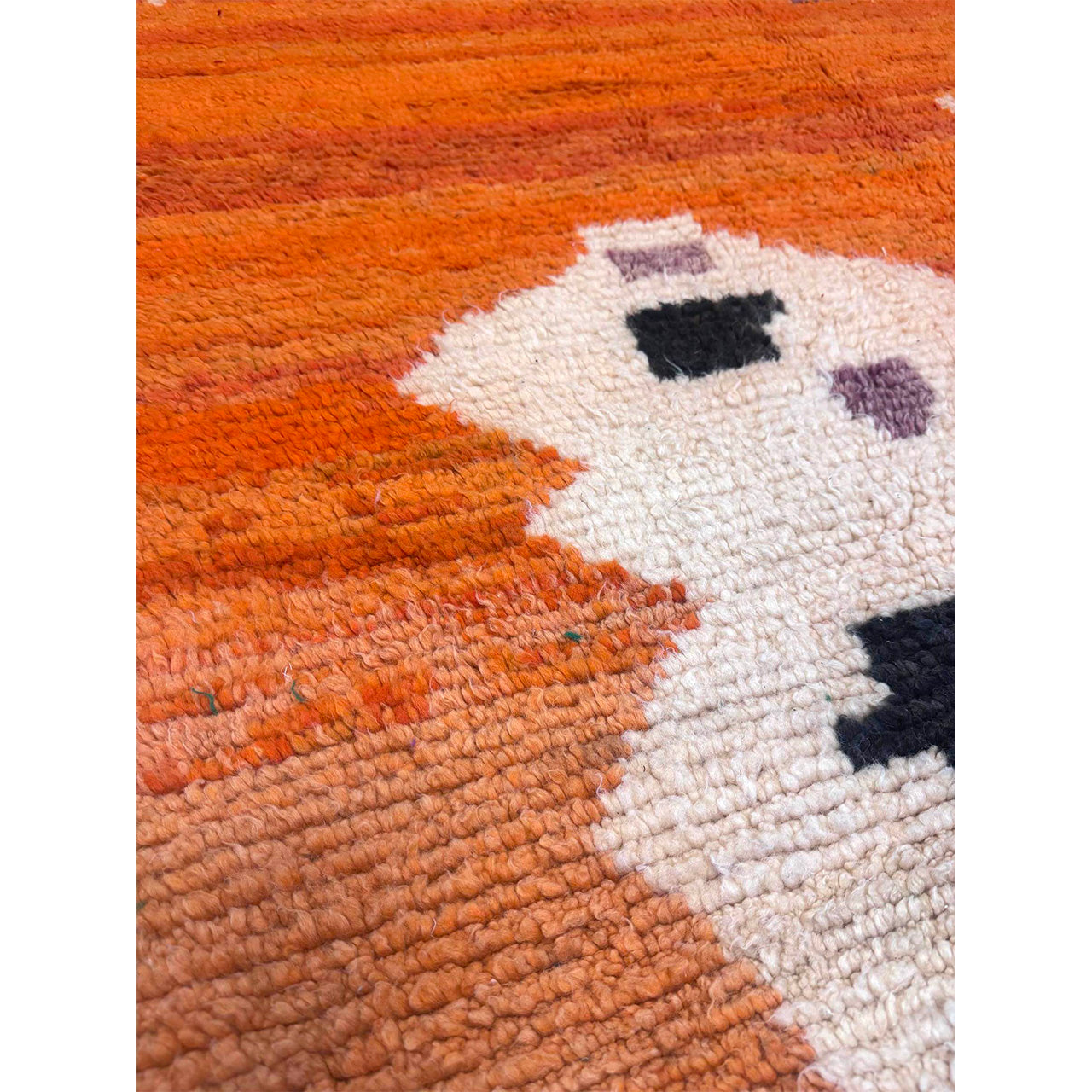 Orange Boujad Moroccan Rug