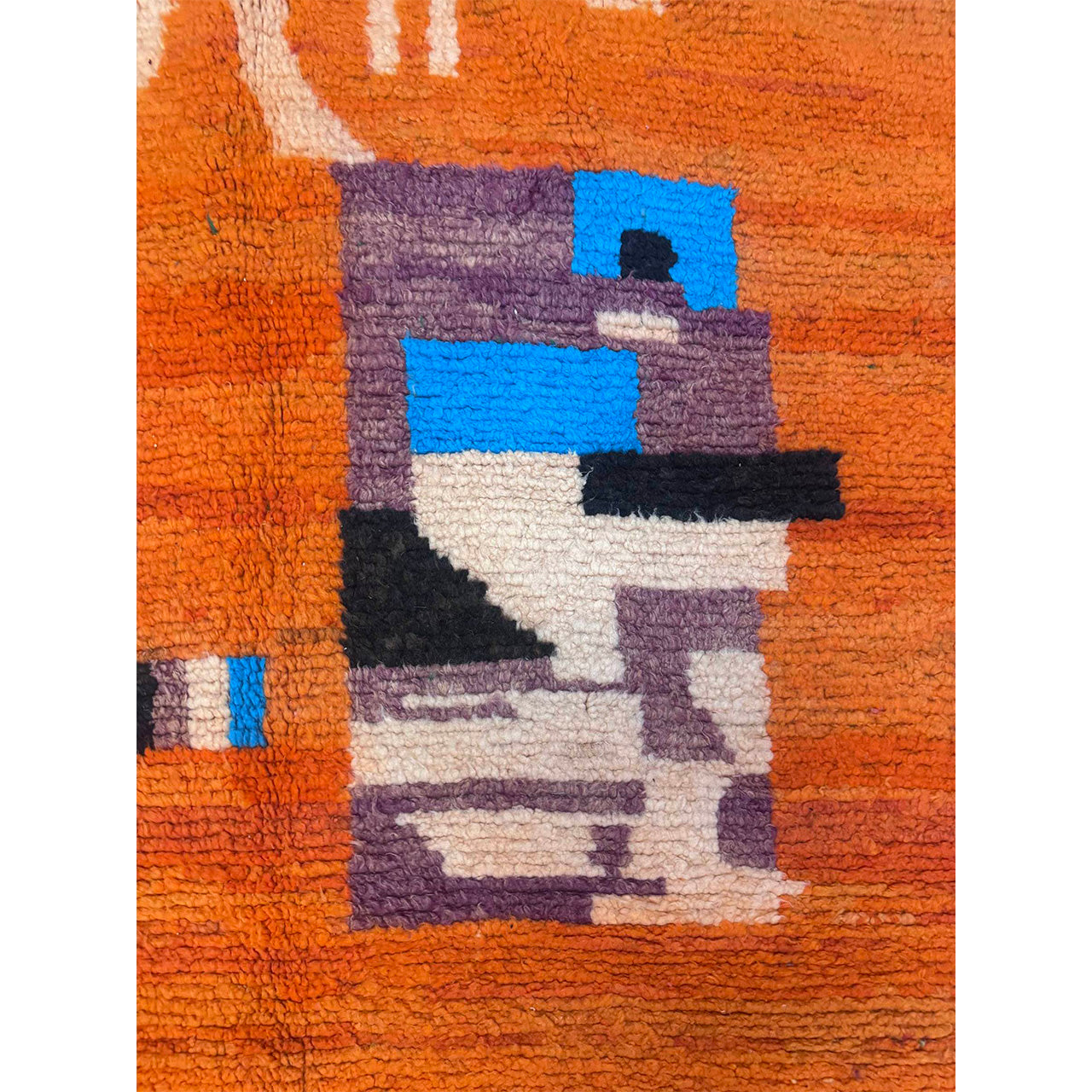 Orange Boujad Moroccan Rug