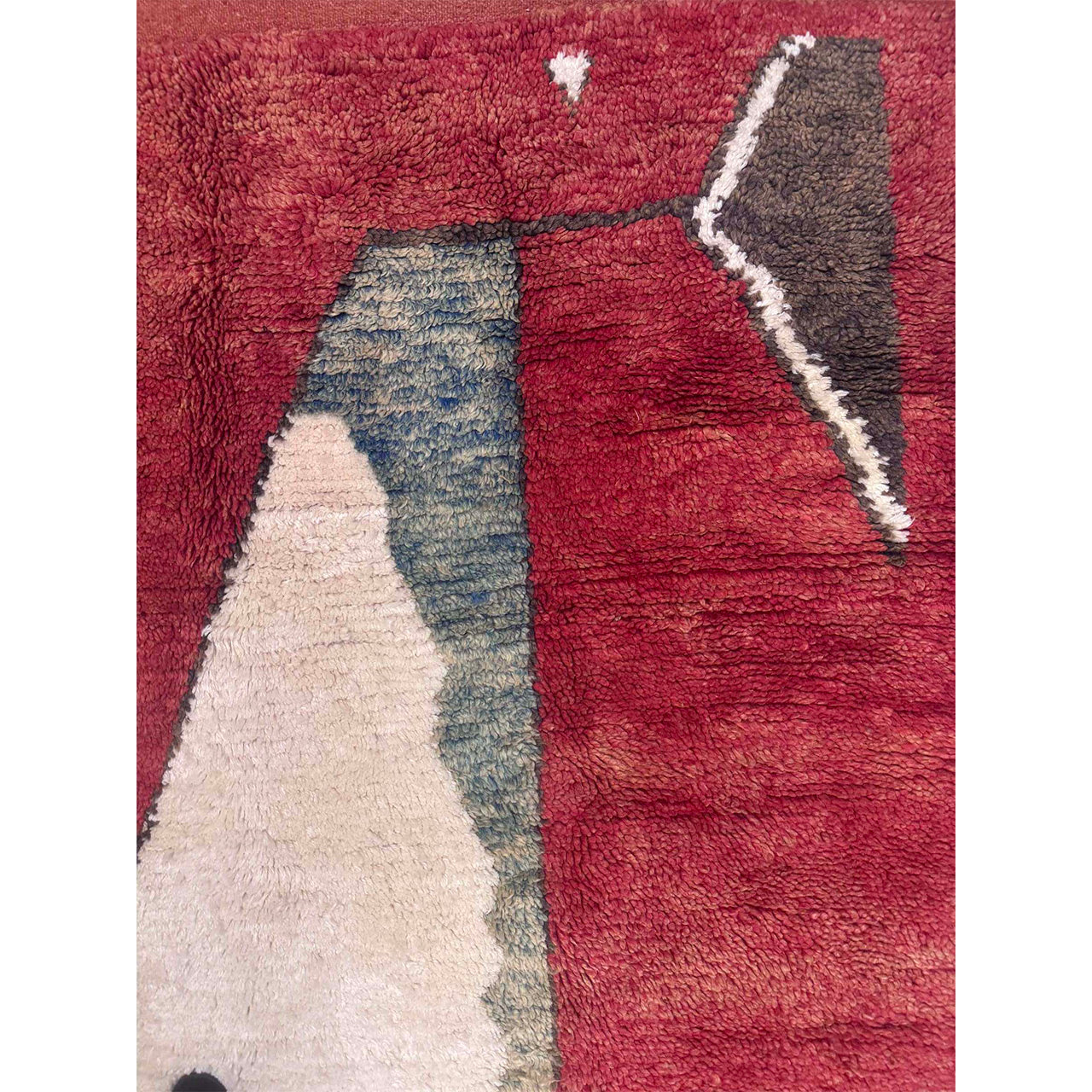 Abstract Wool Moroccan Rug