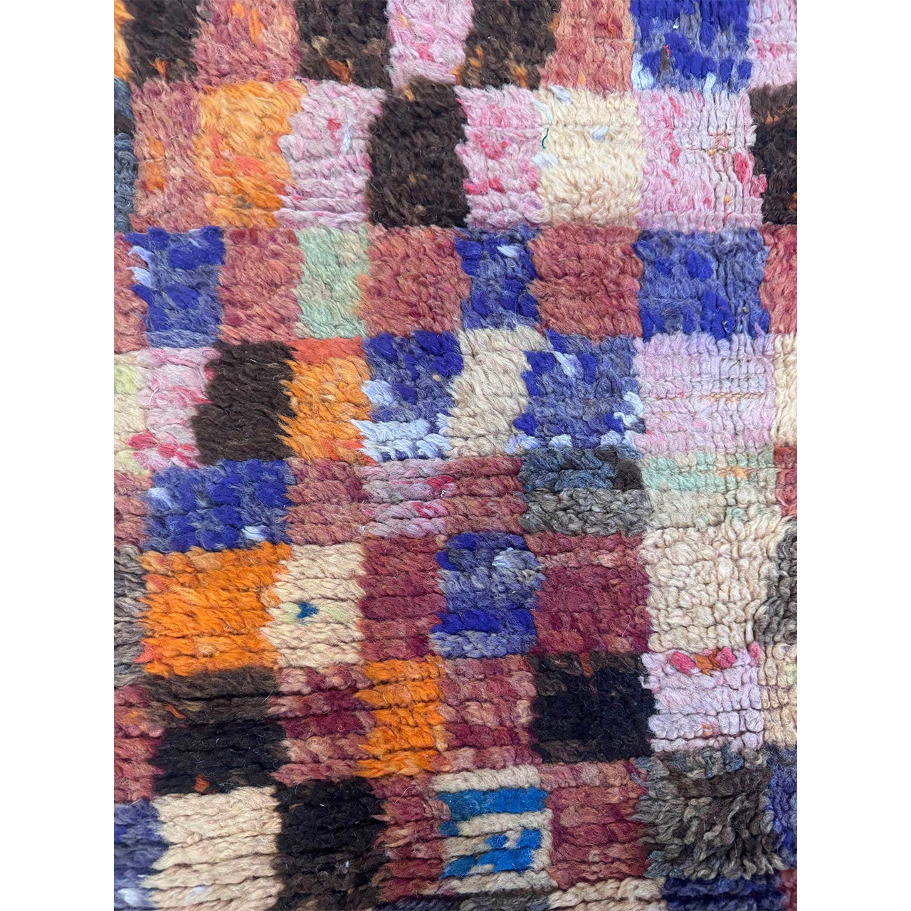 Small Checkered Moroccan Rug