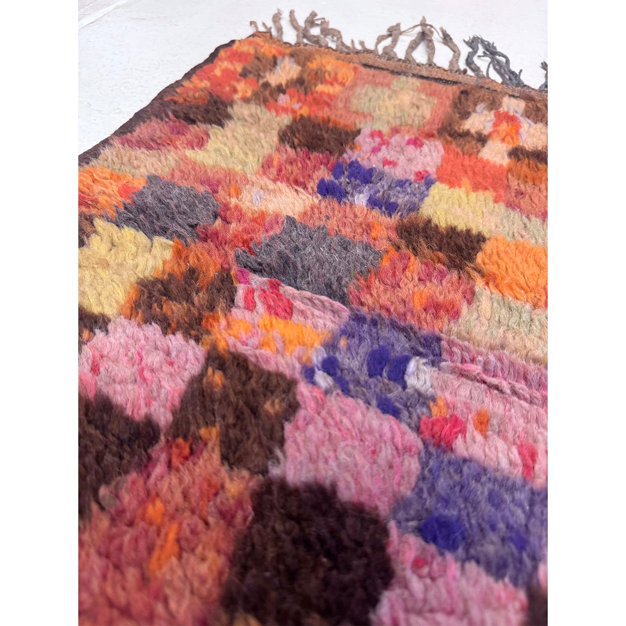 Small Checkered Moroccan Rug
