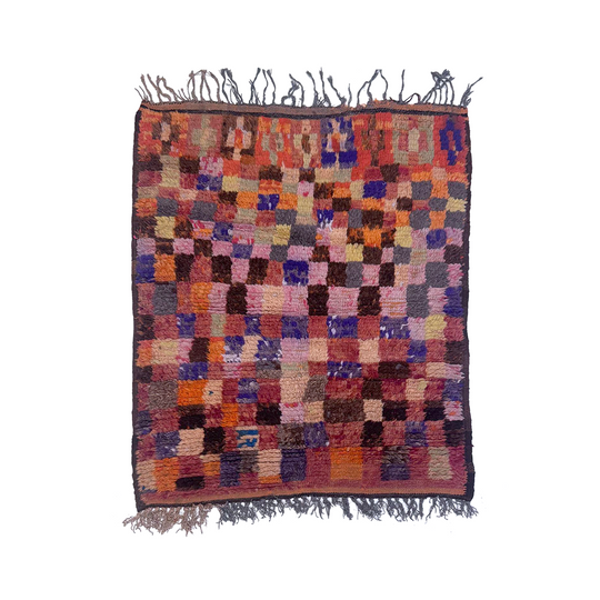 Small Checkered Moroccan Rug