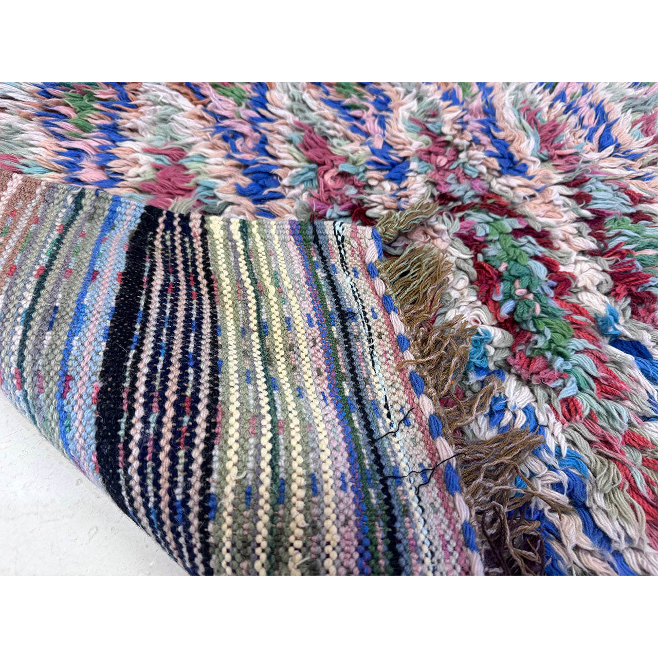 High Pile Moroccan Boucherouite Runner