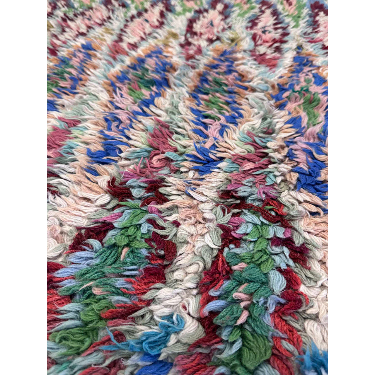 High Pile Moroccan Boucherouite Runner