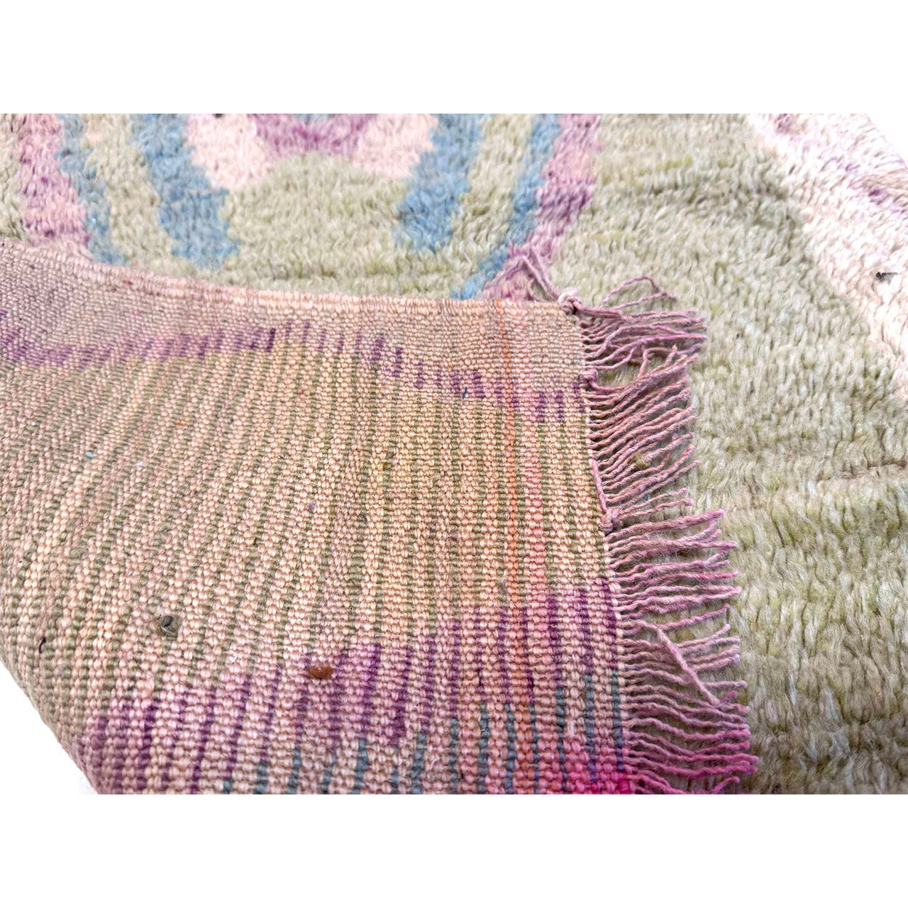 Faded Green Moroccan Boujad Rug
