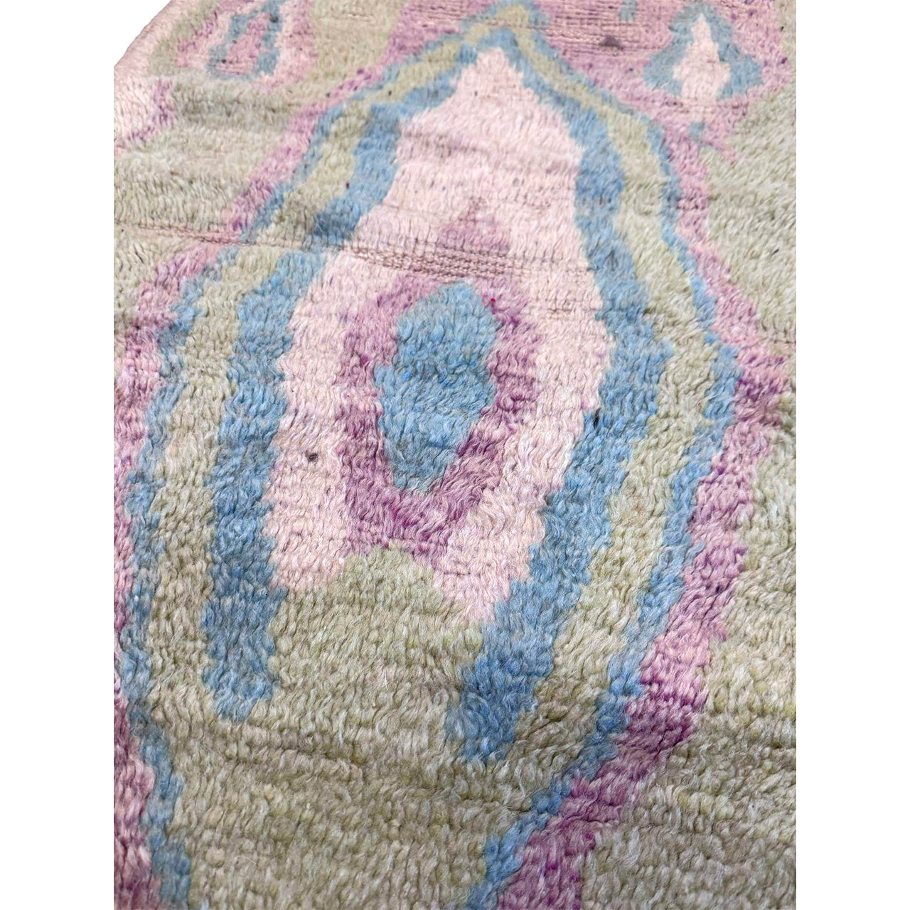 Faded Green Moroccan Boujad Rug