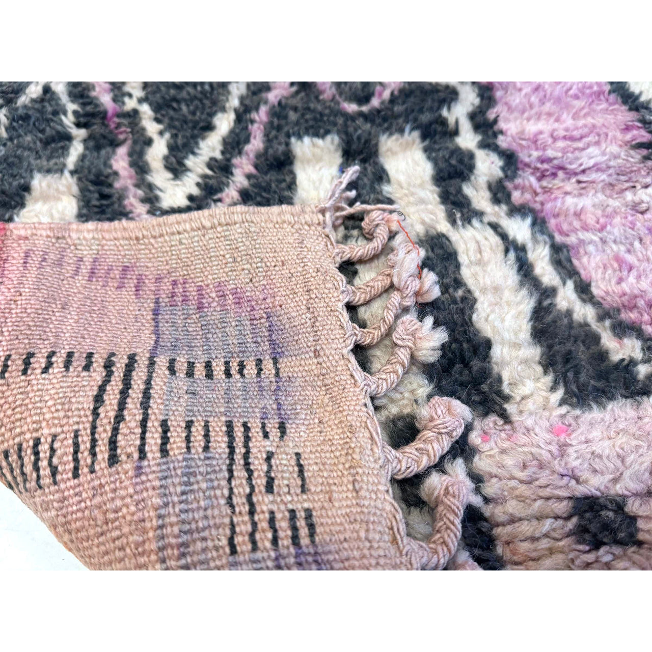 Small Moroccan Hand-knotted Rug