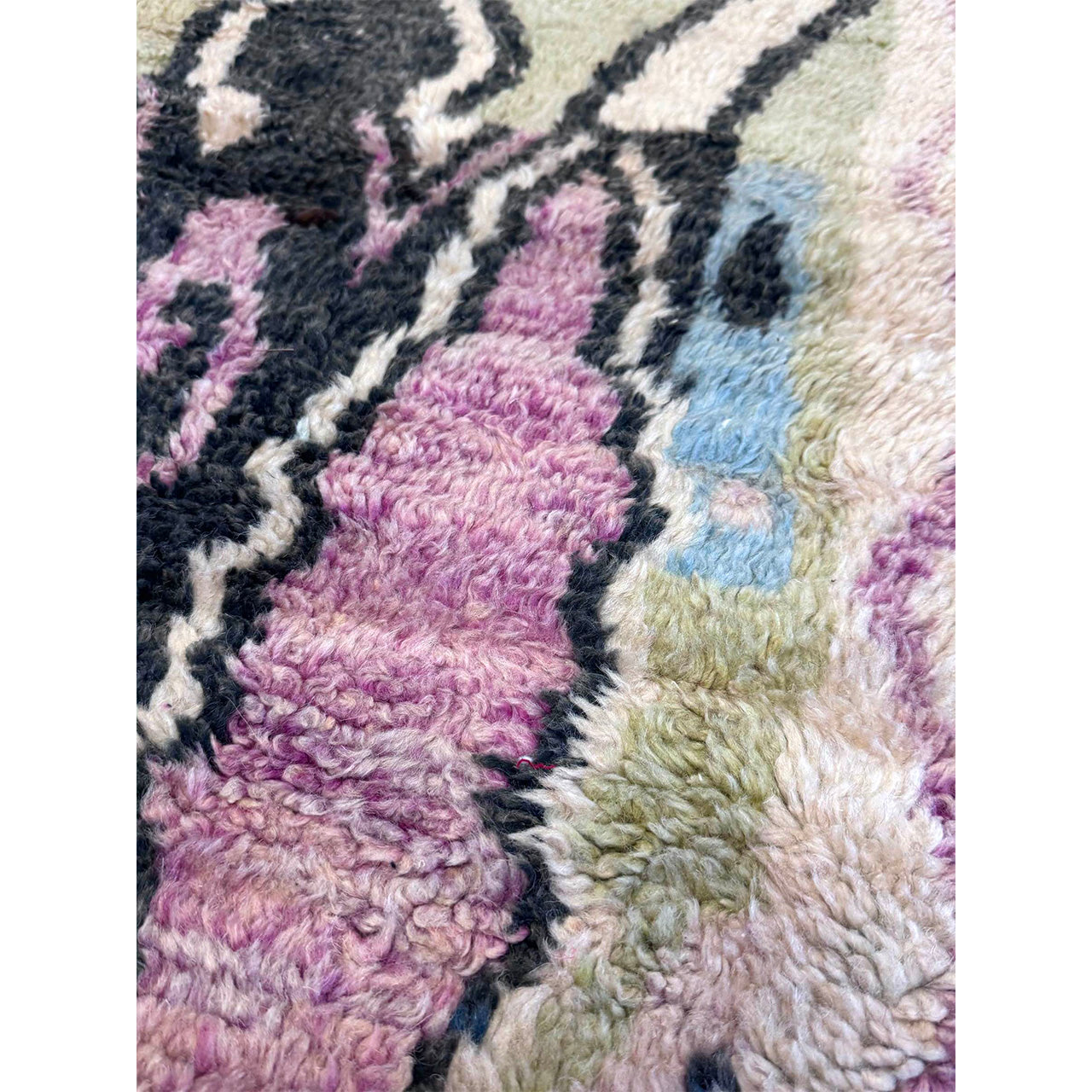 Small Moroccan Hand-knotted Rug