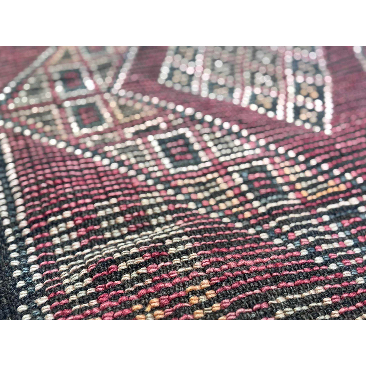 Vintage Red Beni Mguild Rug