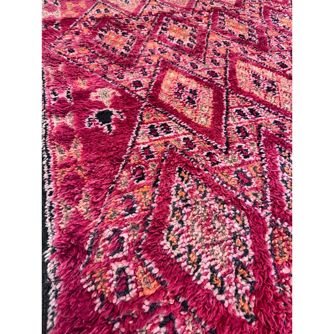 Vintage Red Beni Mguild Rug