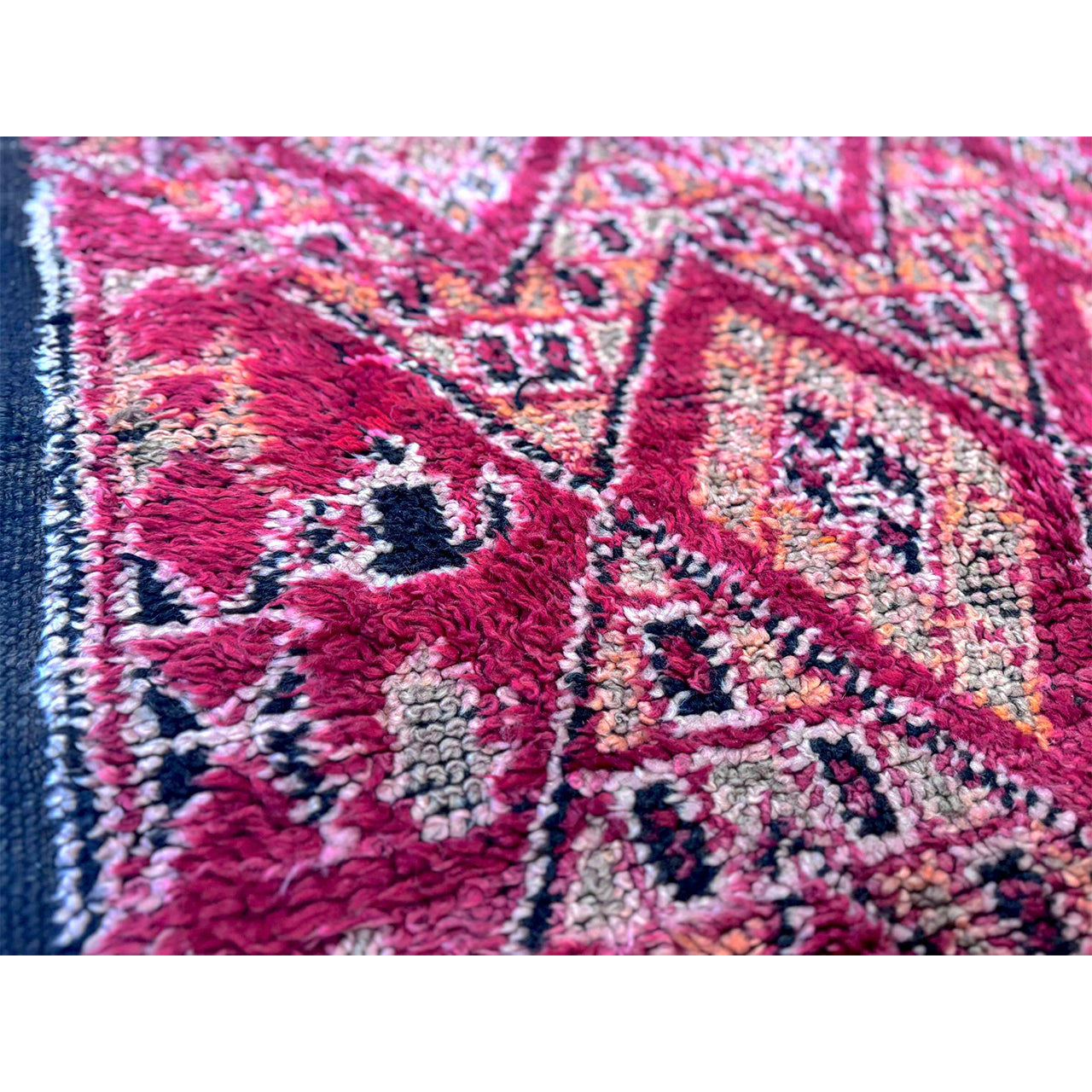 Vintage Red Beni Mguild Rug