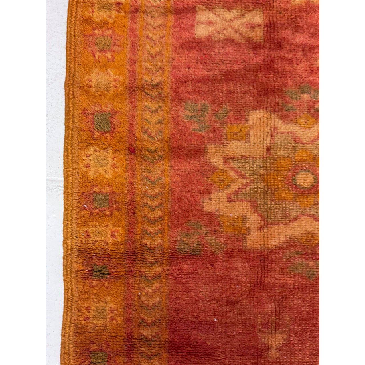 Vintage Low Pile Moroccan Rug