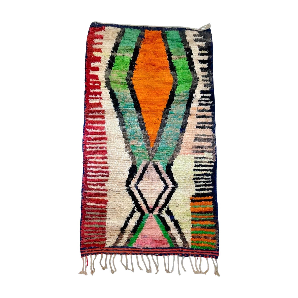 Small Colorful Moroccan Boujad Rug | 3’ x 5’ 3