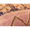 Pink upcycled throw pillow made from a vintage Moroccan rug - Kantara | Moroccan Rugs