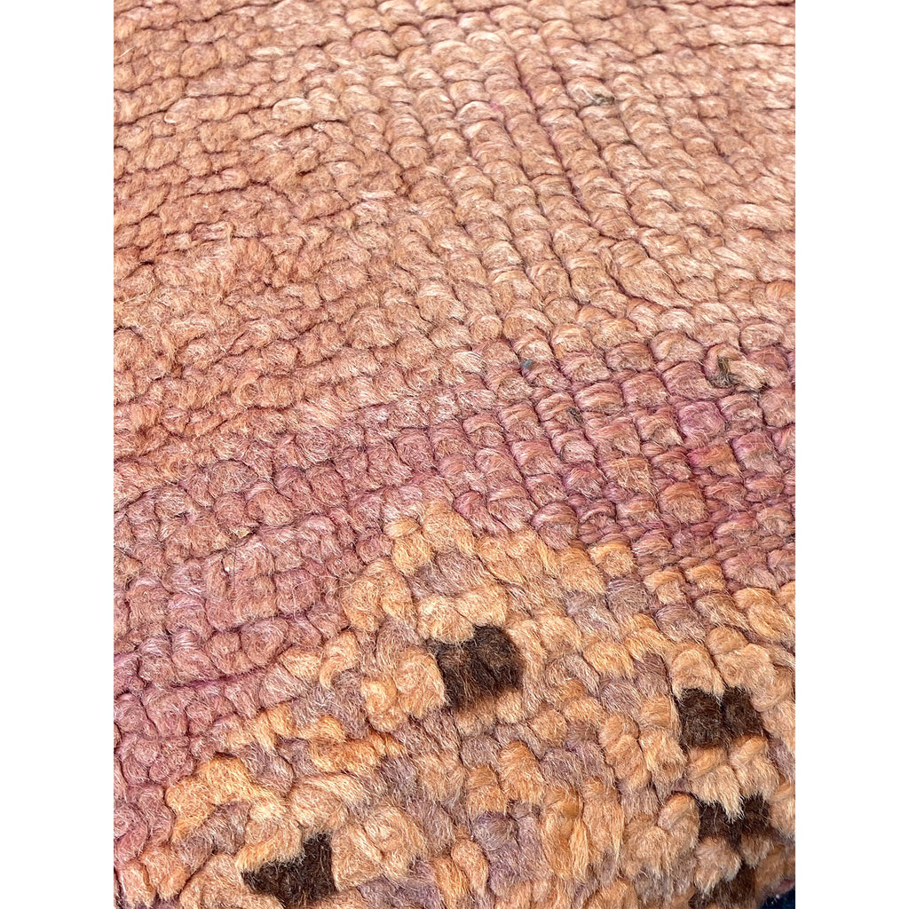 Square shaped upcycled pink Moroccan pillow - Kantara | Moroccan Rugs