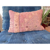 Vintage pink and orange Moroccan throw pillow - Kantara | Moroccan Rugs