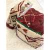 Faded red Moroccan floor pouf pillow - Kantara | Moroccan Rugs