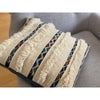 Colorful Moroccan handira wedding blanket pillow