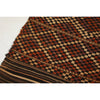 Vintage geometric Moroccan berber flatweave rug in red and brown - Kantara | Moroccan Rugs