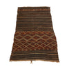 Vintage Moroccan teliss rug in brown and red - Kantara | Moroccan Rugs