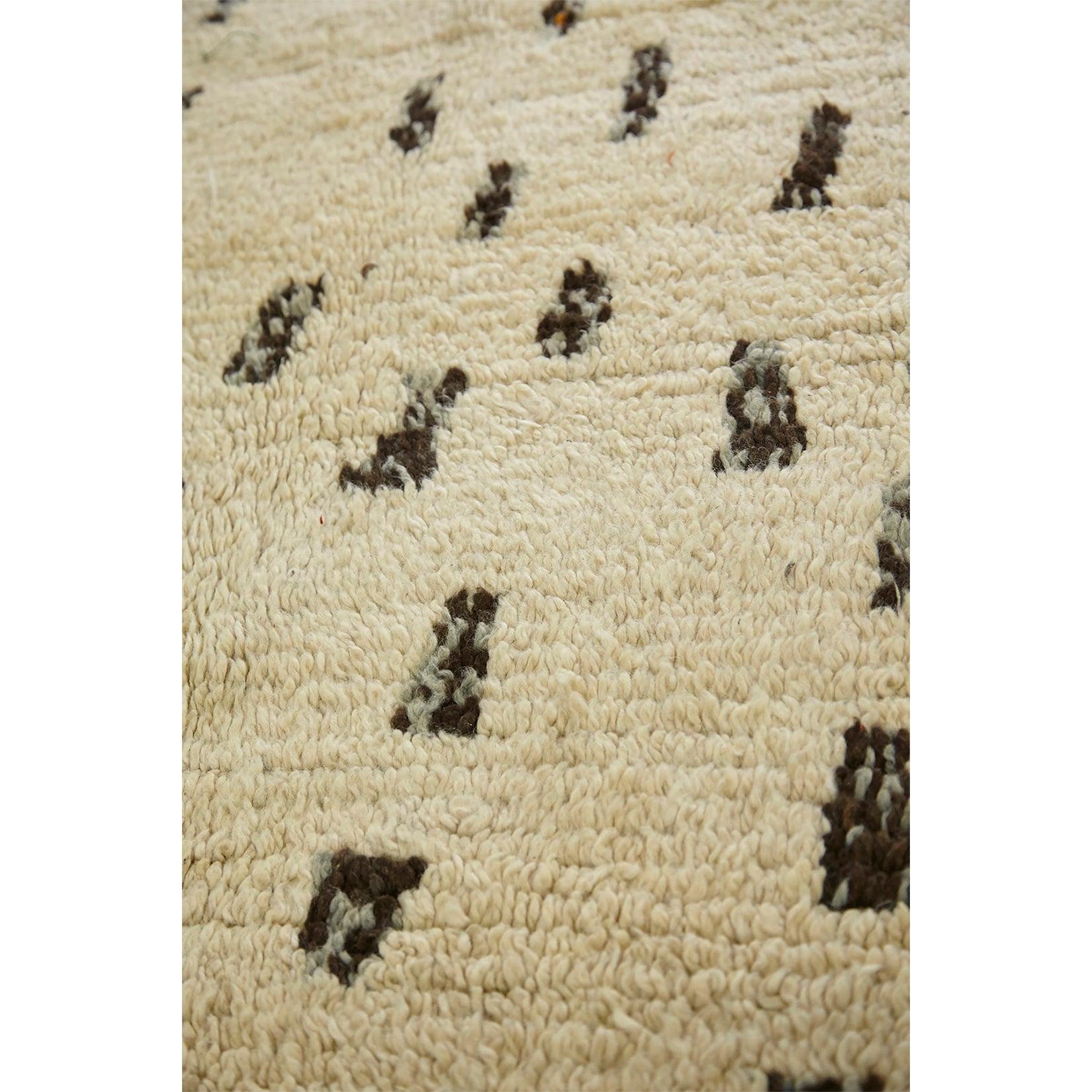 Authentic Beni Ourain white berber carpet  - Kantara | Moroccan Rugs