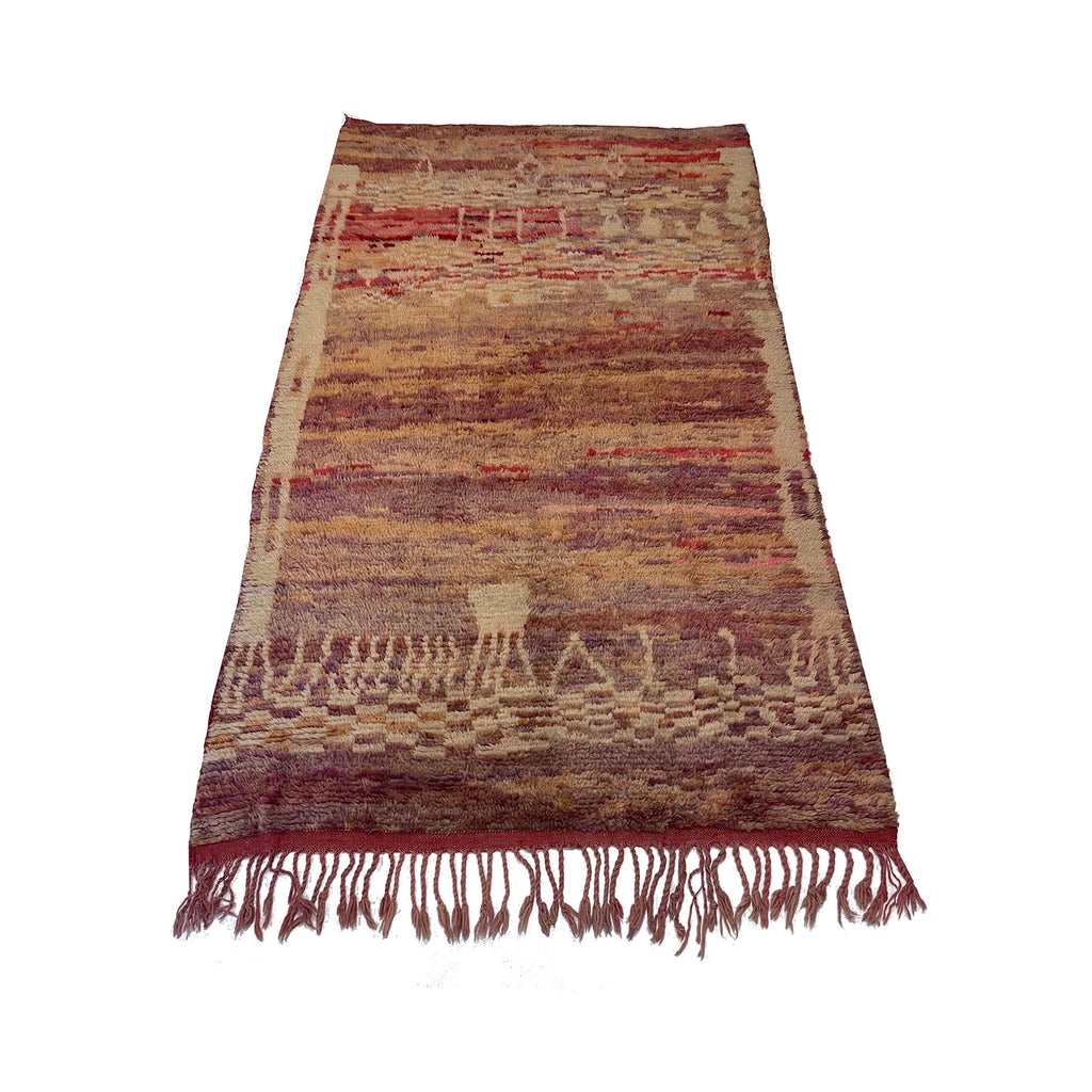 Authentic Moroccan berber carpet in purple and red - Kantara | Moroccan Rugs