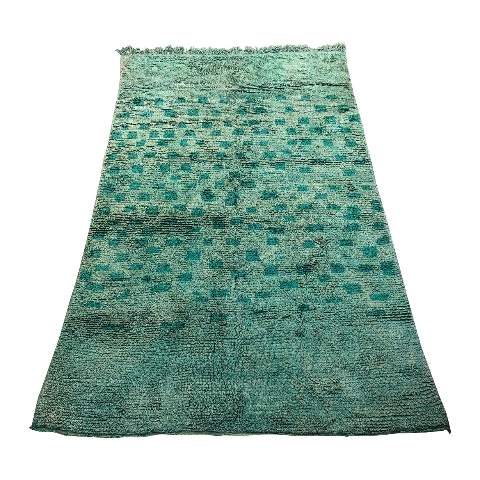 Modern boho chic blue green Moroccan rug - Kantara | Moroccan Rugs