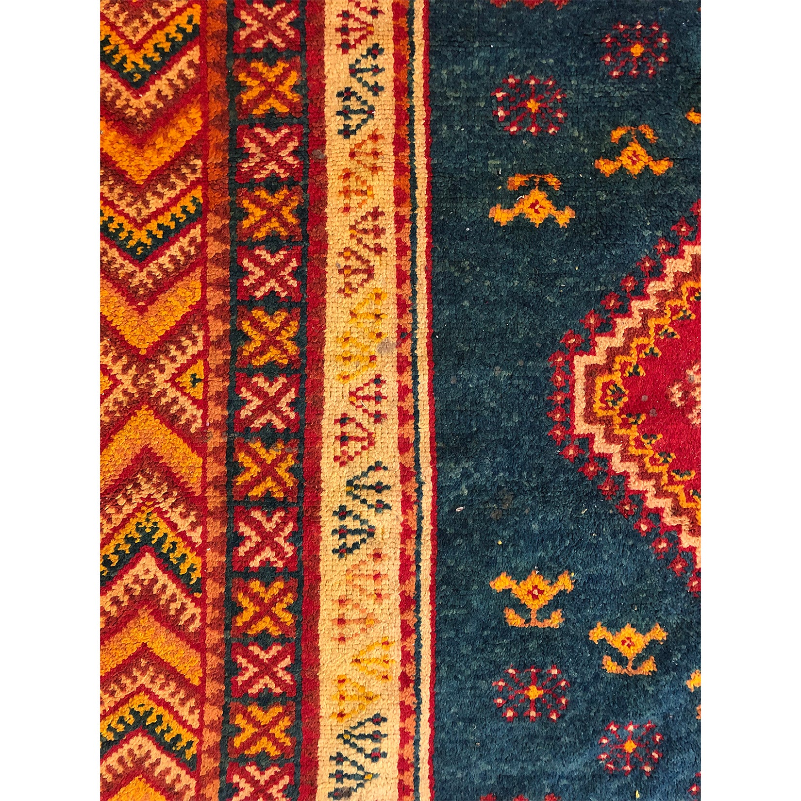 Authentic rust colored Moroccan tribal rug - Kantara | Moroccan Rugs