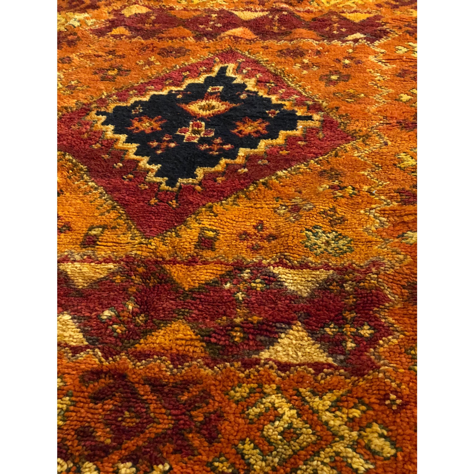 Red Moroccan vintage area rug - Kantara | Moroccan Rugs