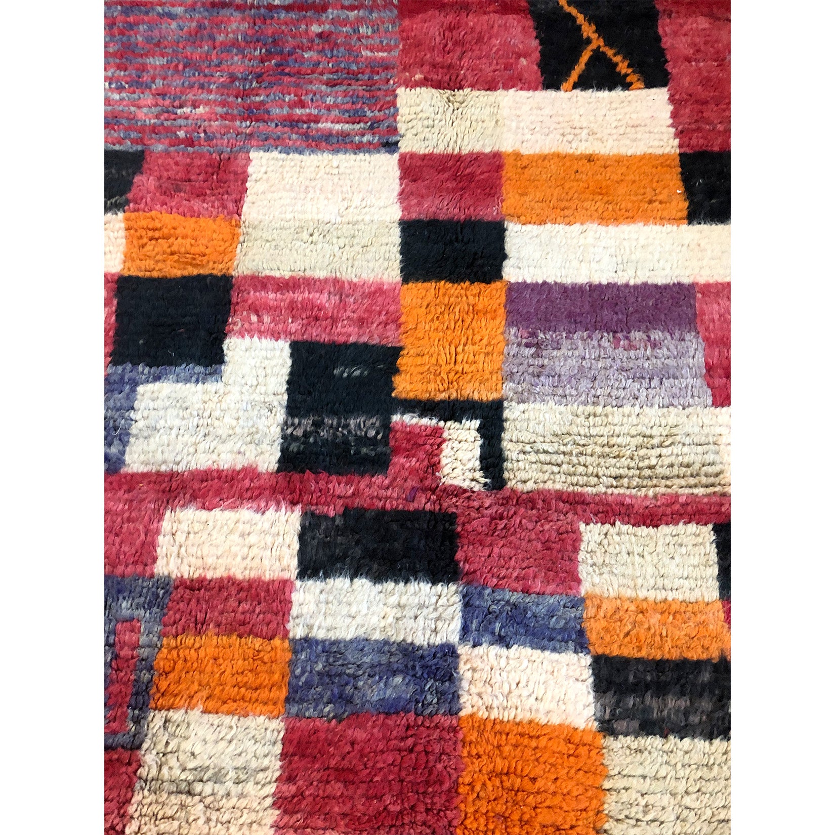 Colorful art deco wool Moroccan area rug - Kantara | Moroccan Rugs