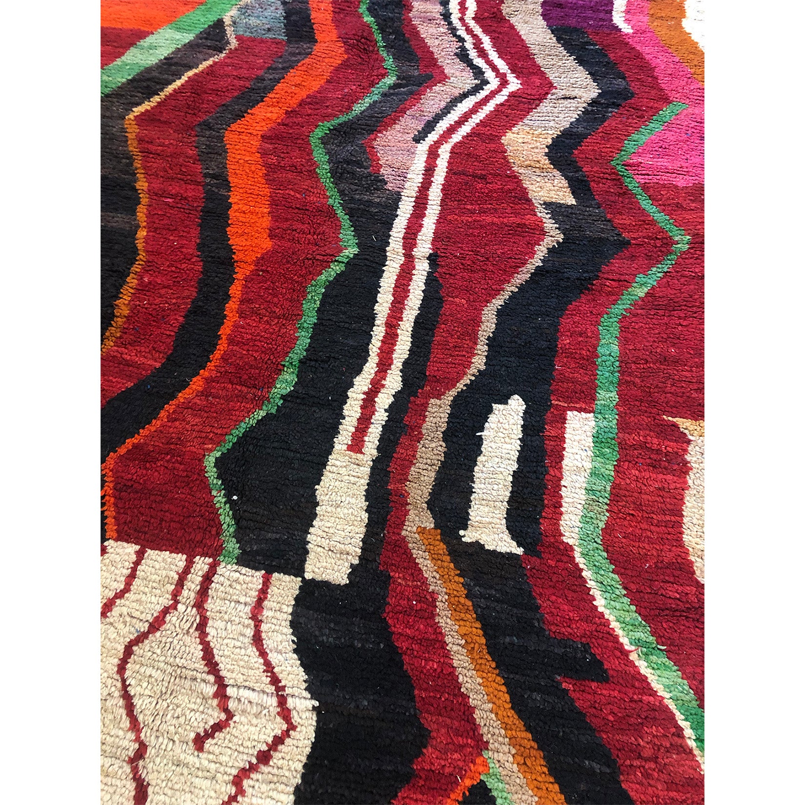 Colorful Moroccan tribal wool berber carpet - Kantara | Moroccan Rugs