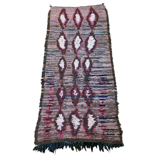 Wool boucherouite Moroccan tribal rug - Kantara | Moroccan Rugs