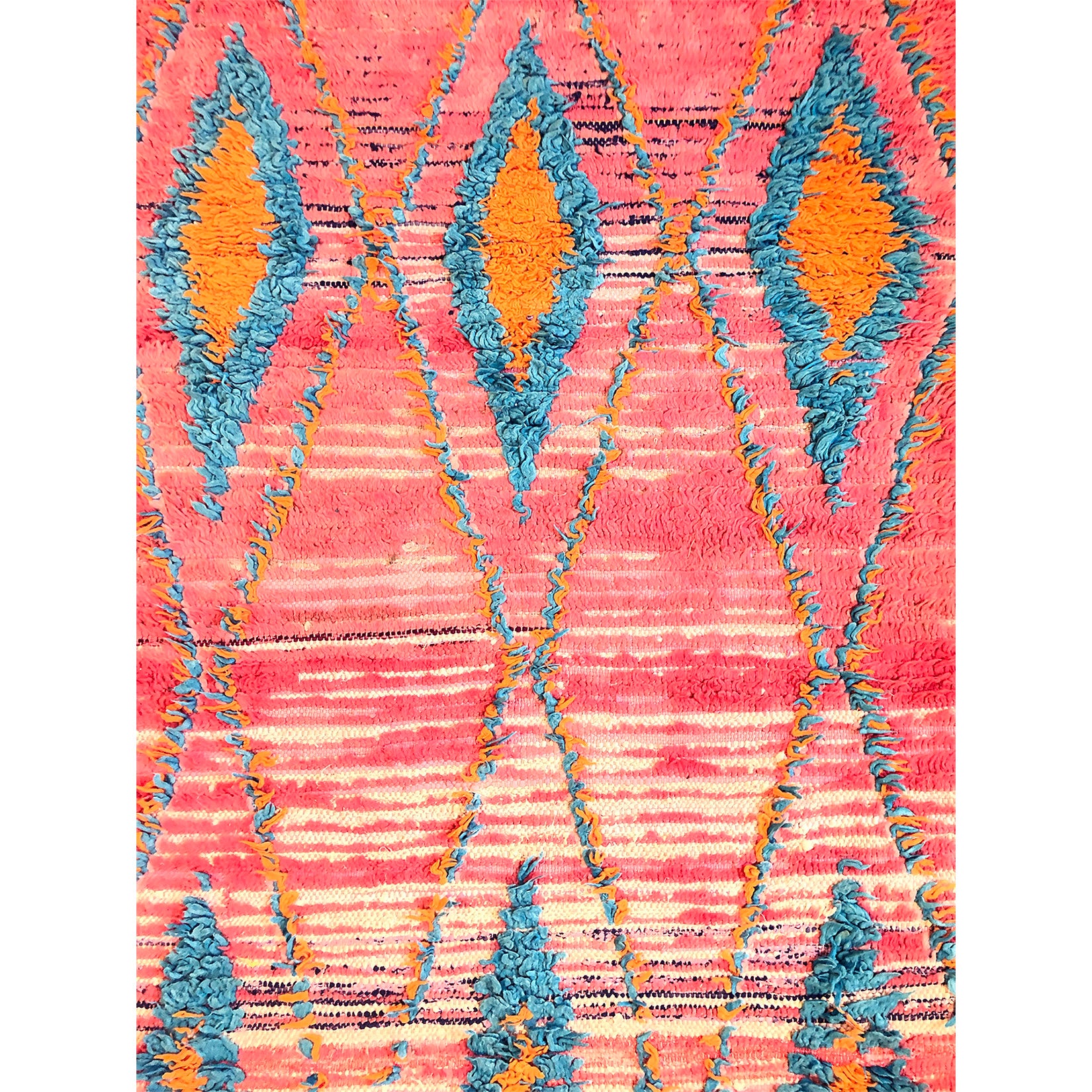 Ecclectic vintage pink berber rug - Kantara | Moroccan Rugs