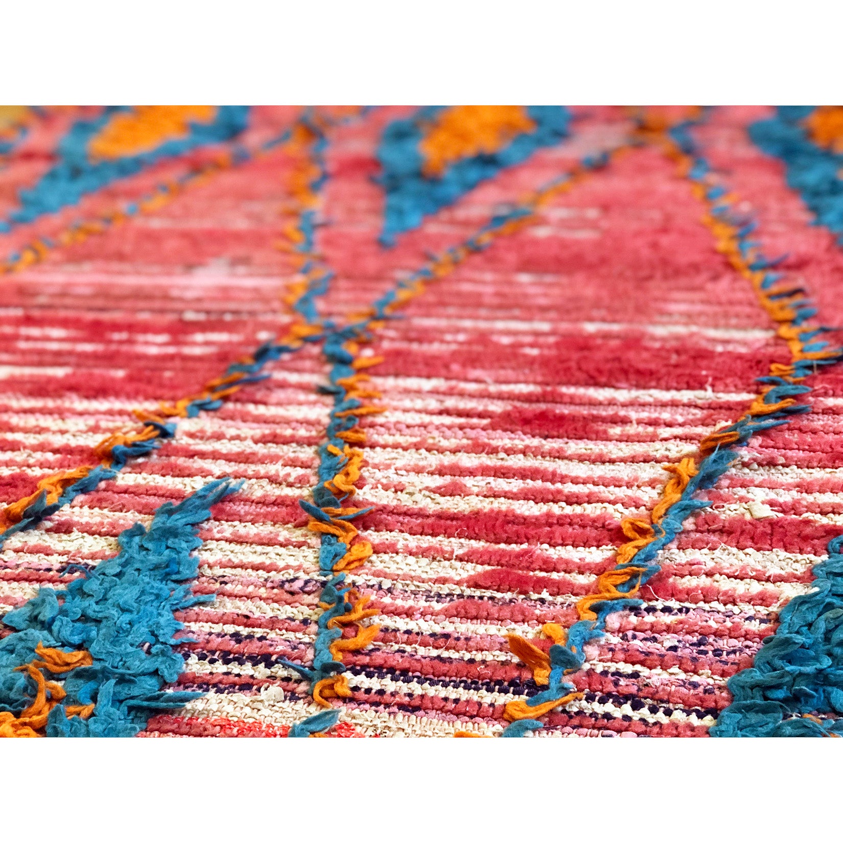 Pink kilim long runner rug - Kantara | Moroccan Rugs