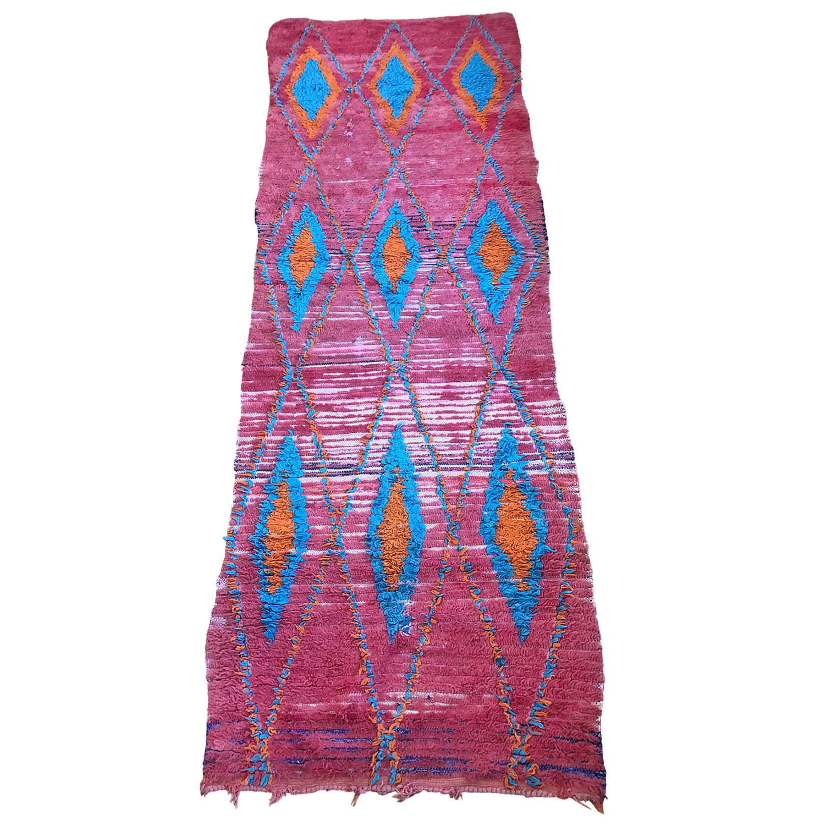Colorful flatweave Moroccan diamond rug - Kantara | Moroccan Rugs