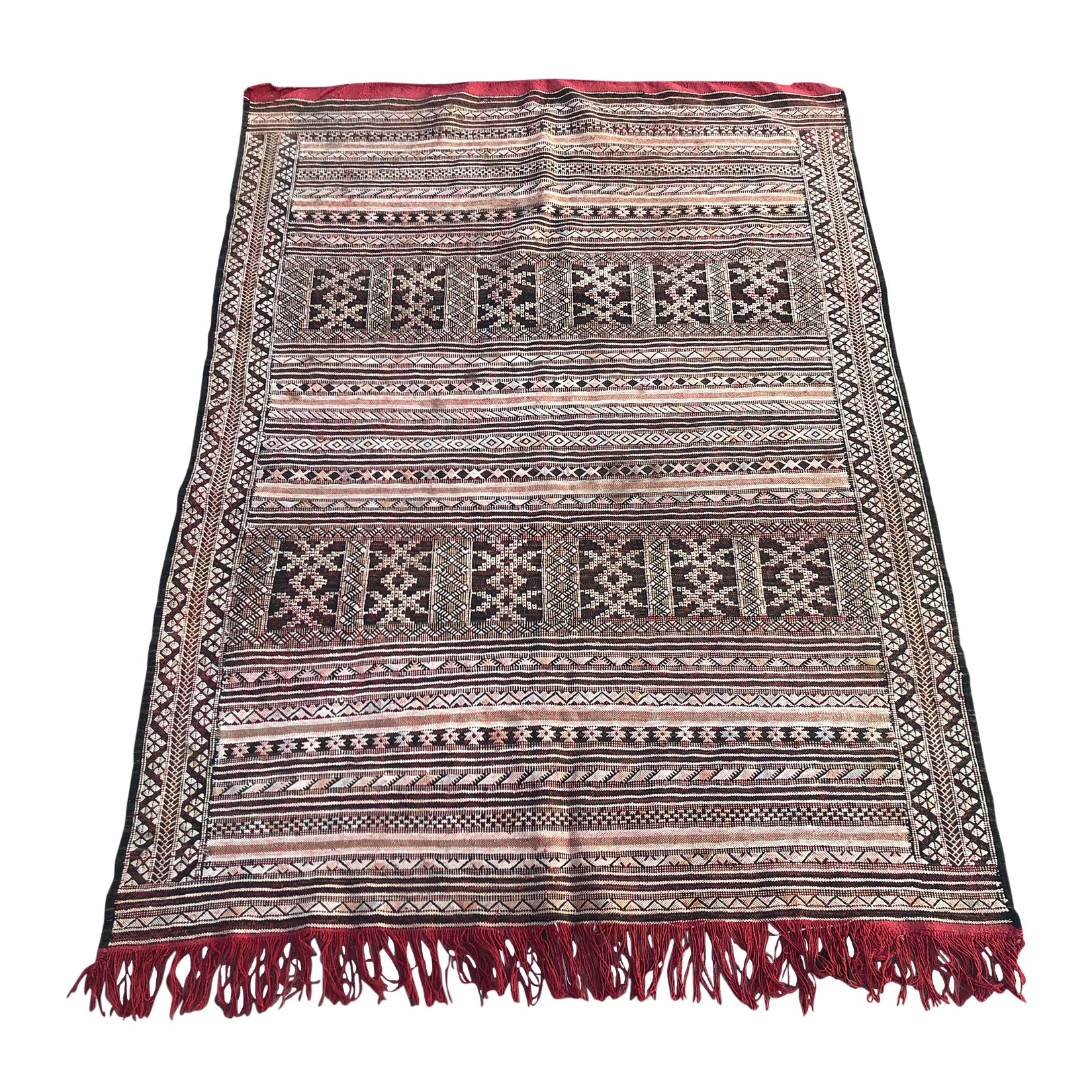 TUTTI - square Moroccan flatweave rug - Kantara | Moroccan Rugs