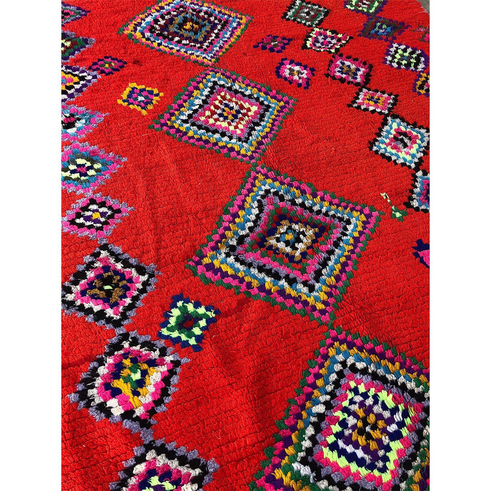 Eclectic boucherouite berber rag rug - Kantara | Moroccan Rugs