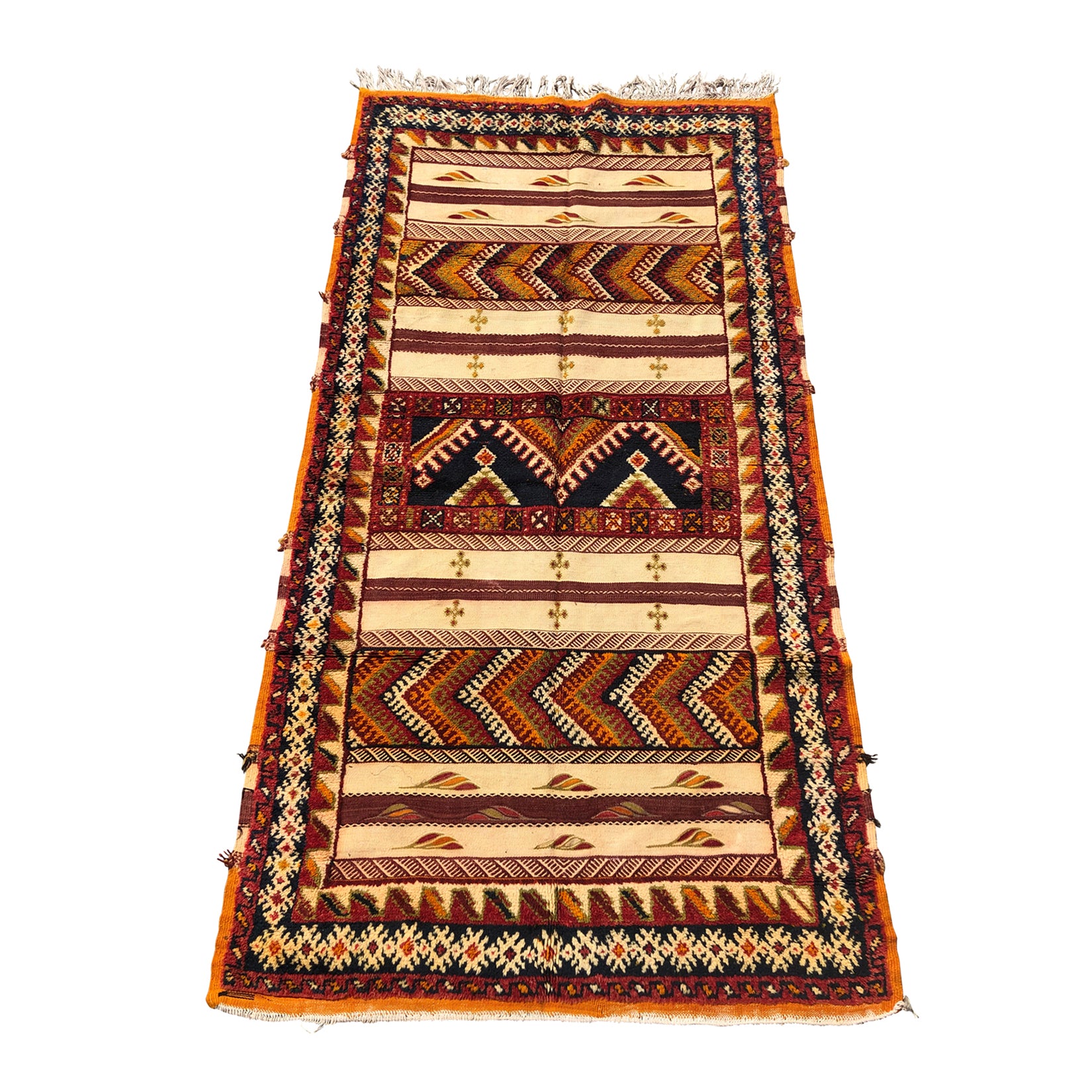 Tribal kilim red Moroccan rug - Kantara | Moroccan Rugs