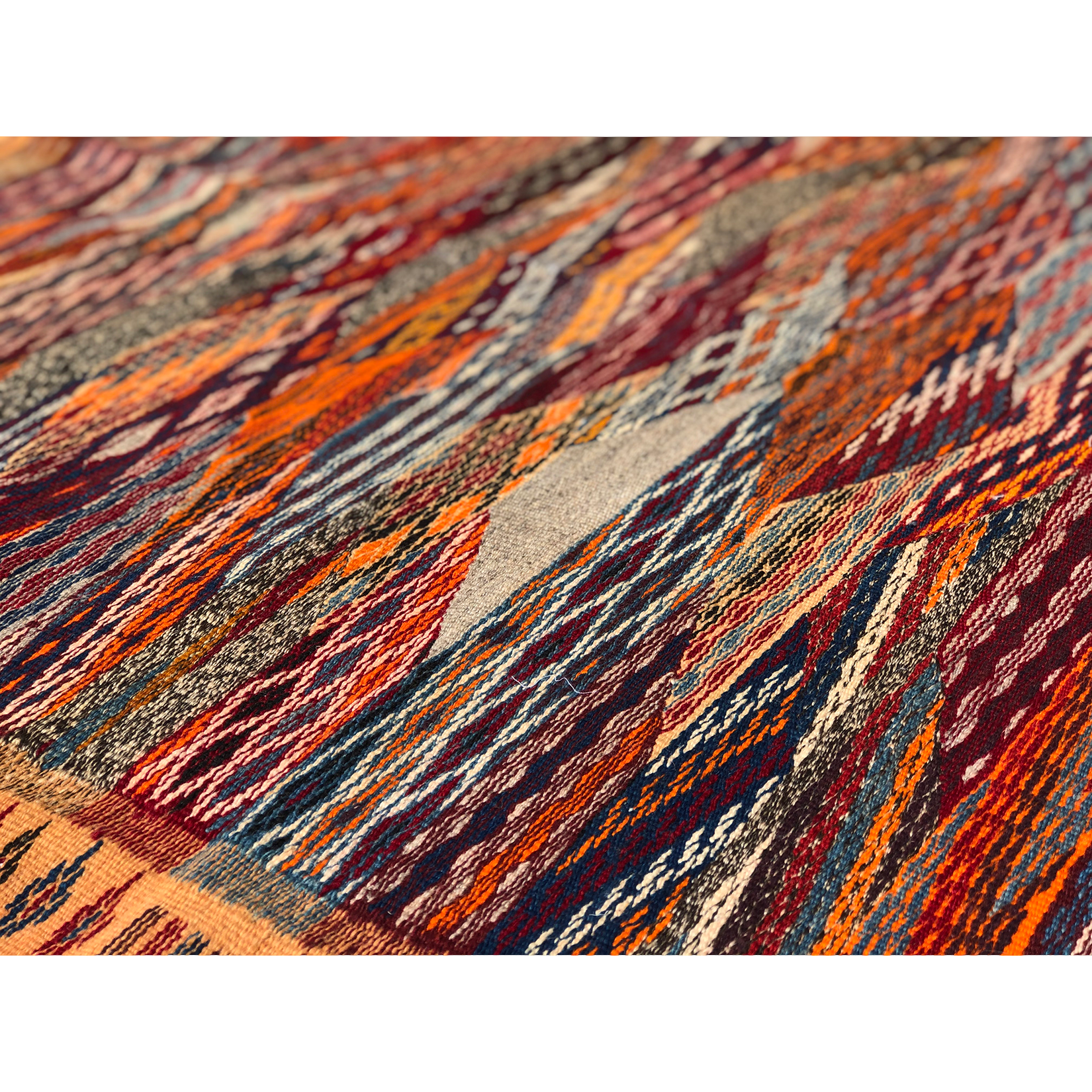 Wool flat weave modern berber rug - Kantara | Moroccan Rugs