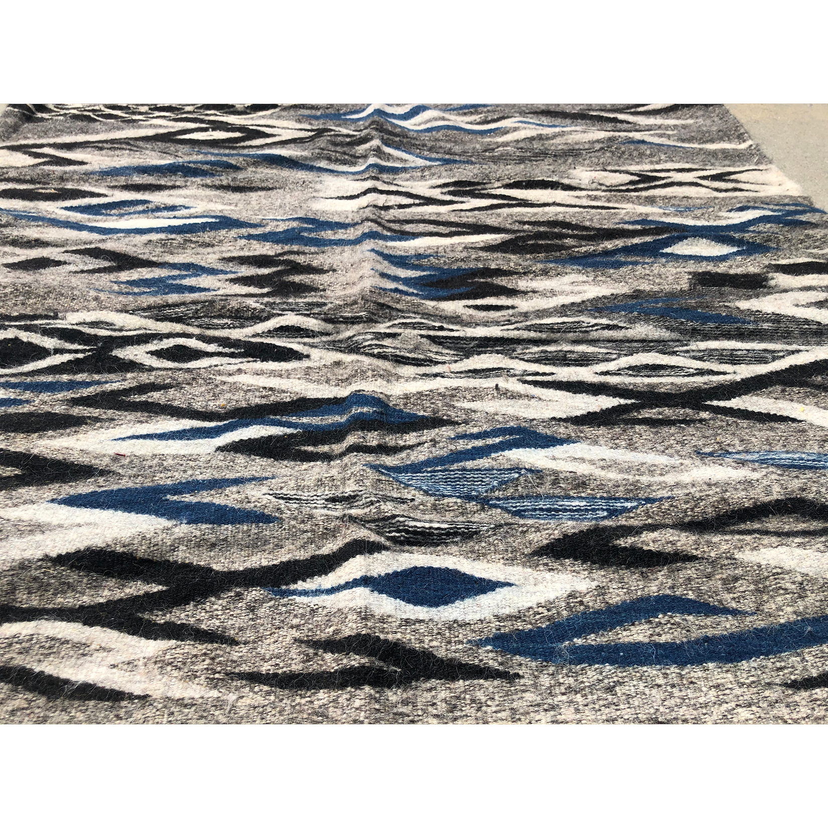 Modern grey and blue Moroccan rug - Kantara | Moroccan Rugs