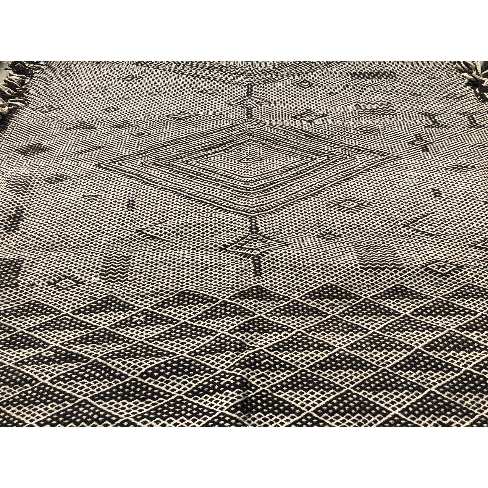 Authentic boho flat weave Moroccan rug - Kantara | Moroccan Rugs