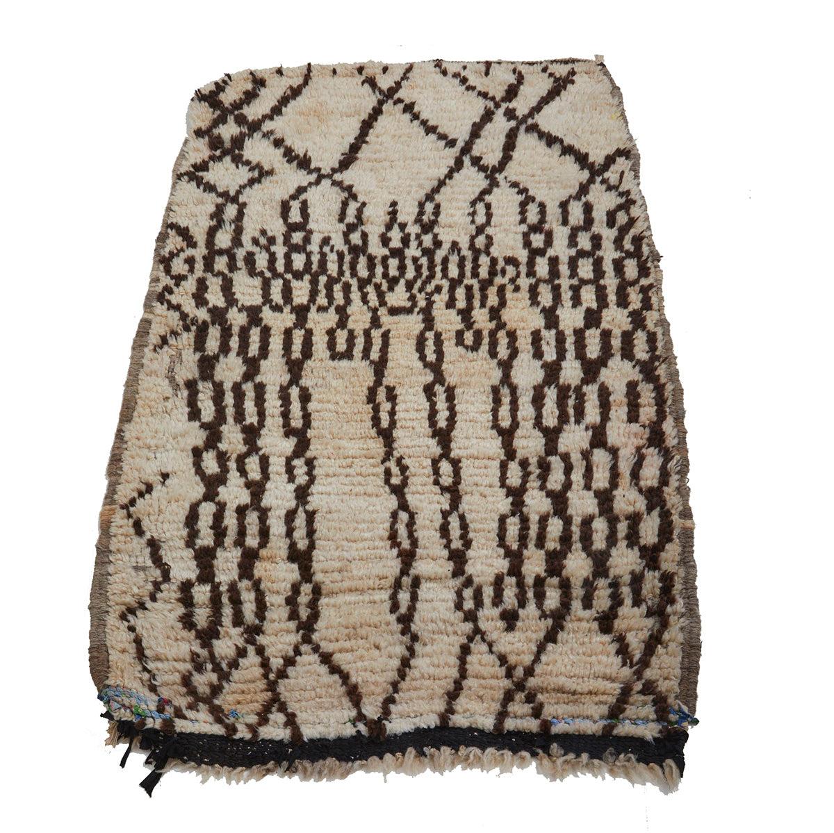 Black and white Azilal style Moroccan rug - Kantara | Moroccan Rugs