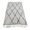 White Moroccan diamond rug - Kantara | Moroccan Rugs