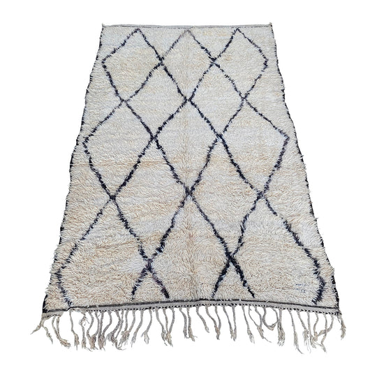 White Moroccan diamond rug - Kantara | Moroccan Rugs