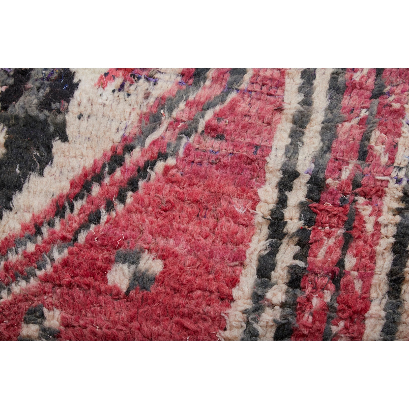 Red tribal Moroccan rug with geometric pattern design - Kantara | Moroccan Rugs