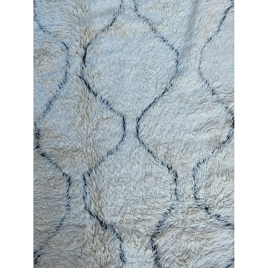Authentic white Moroccan Beni Ourain rug - Kantara | Moroccan Rugs