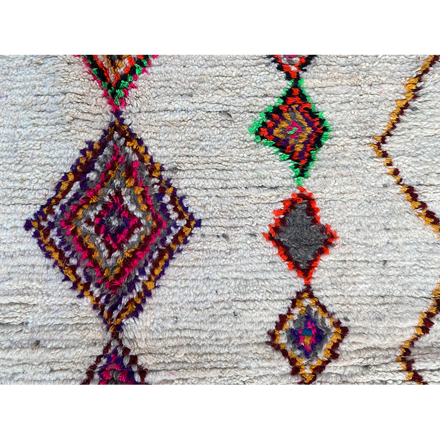 Colorful authentic wool berber carpet - Kantara | Moroccan Rugs