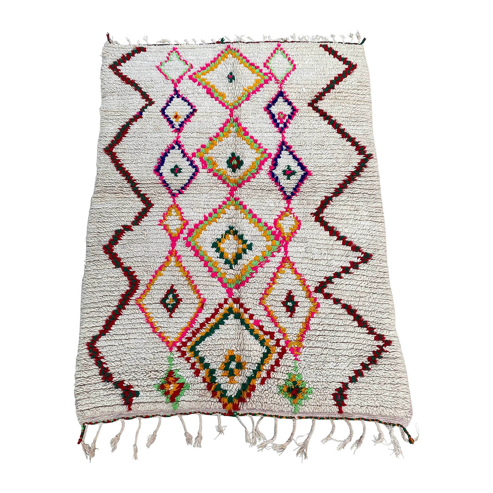 Colorful eclectic Moroccan diamond rug  - Kantara | Moroccan Rugs